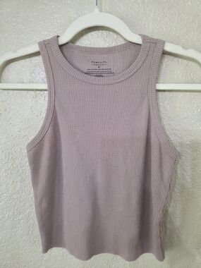 Homegirl Society Cotton Ribbed Waffle Crop Top